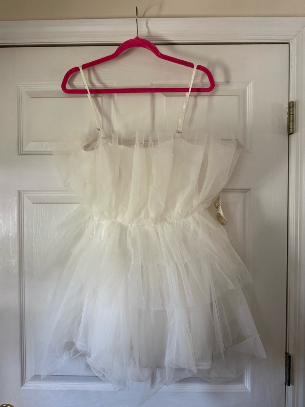 Altar’d State new tiered tulle mini dress with adjustable detachable straps